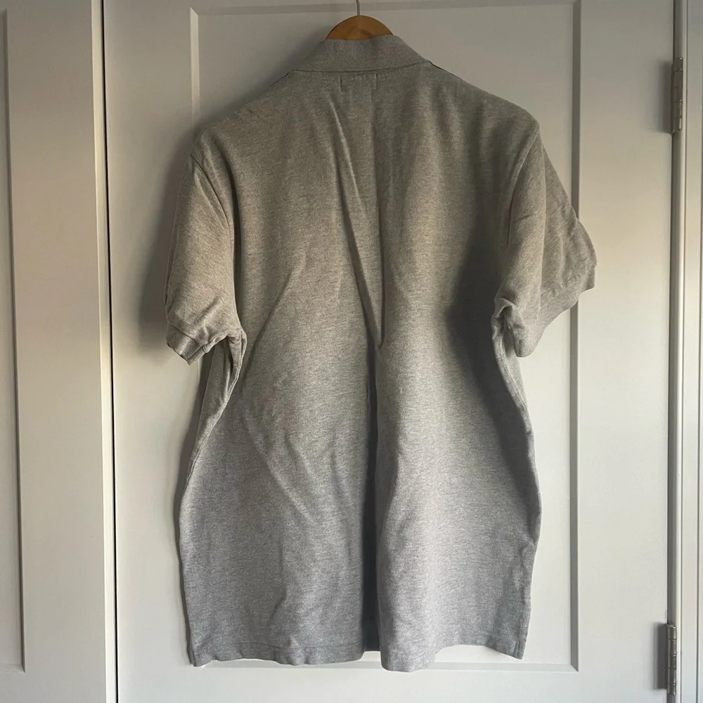 JCREW Short Sleeve Polo Shirt - size medium grey